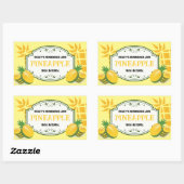 Sticker Étiquette à ananas (Feuille)