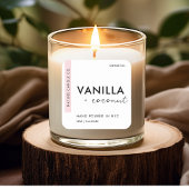 Sticker Étiquette à bougie personnalisée