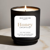 Sticker Étiquette à bougie personnalisée