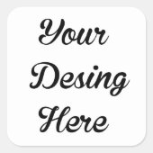 Sticker Étiquette à bougie personnalisée (Devant)