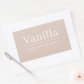 Sticker Étiquette à bougie personnalisée minimalis (Enveloppe)