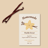 Sticker Étiquette à bouteille d'extrait de vanille