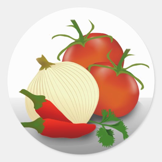 Sticker Étiquette à canne pour ingrédients de sals (Devant)