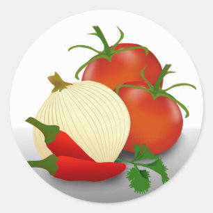 Sticker Étiquette à canne pour ingrédients de sals