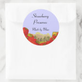 Sticker Étiquette à canne sur mesure pour fraises (Sac)