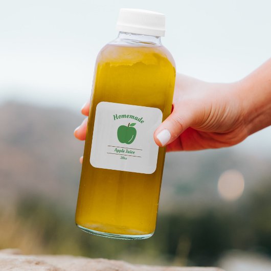 Sticker Étiquette à jus de pomme modifiable