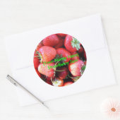 Sticker Étiquette à la confiture de fraises (Enveloppe)