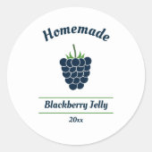 Sticker Étiquette à la gelée de Blackberry modifia (Devant)