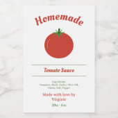 Sticker Étiquette à la sauce tomate (Étiquettes simples)