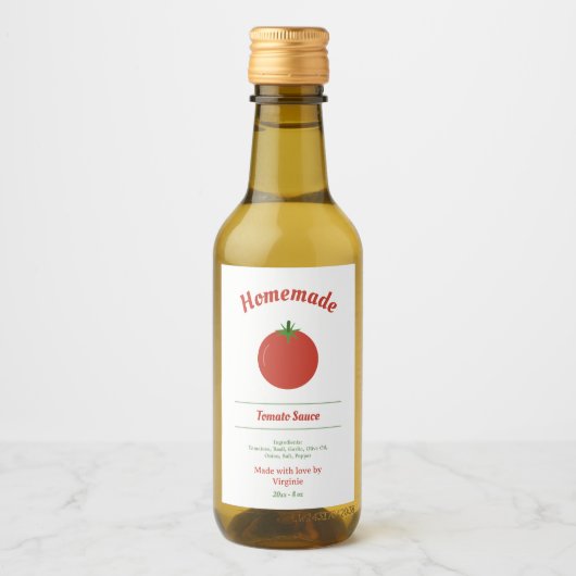 Sticker Étiquette à la sauce tomate (Devant)