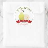 Sticker Étiquette à poires aux fruits frais (Sac)