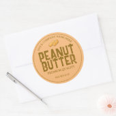 Sticker Étiquette au beurre d'arachide maison (Enveloppe)