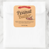 Sticker Étiquette au beurre d'arachide personnalis (Sac)