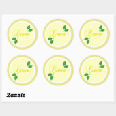 Sticker Étiquette au citron (Feuille)