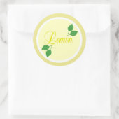 Sticker Étiquette au citron (Sac)