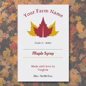 Sticker Étiquette au sirop d'érable