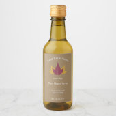 Sticker Étiquette au sirop d'érable rustique (Devant)