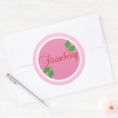 Sticker étiquette aux fruits de fraise (Enveloppe)