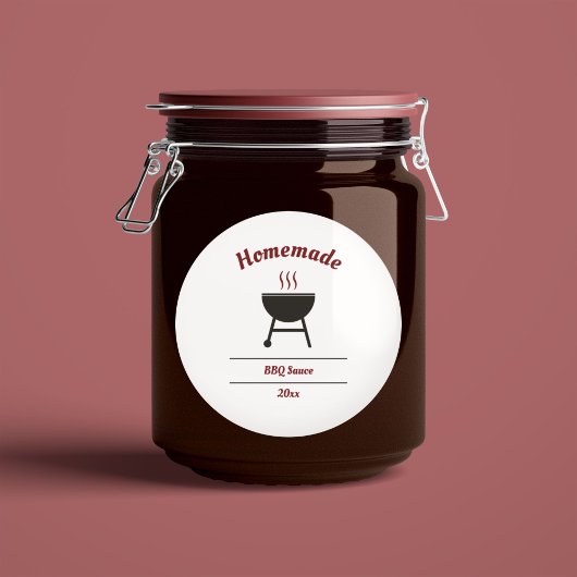Sticker Étiquette Barbecue Sauce BBQ