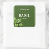 Sticker Étiquette Basil Custom Spice (Sac)