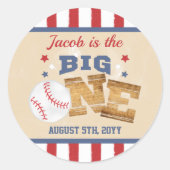 Sticker Étiquette Big One Baseball 1er Anniversair (Devant)