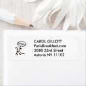 Sticker Étiquette BONJOUR CHIEN (En situation)