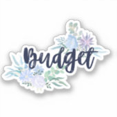 Sticker Étiquette budget pour Wedding planner/Carn (Recto)