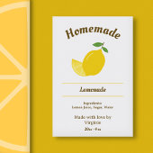 Sticker Étiquette citron et citron