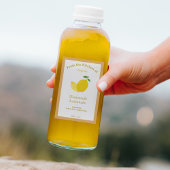 Sticker Étiquette citron et citronnade rustique