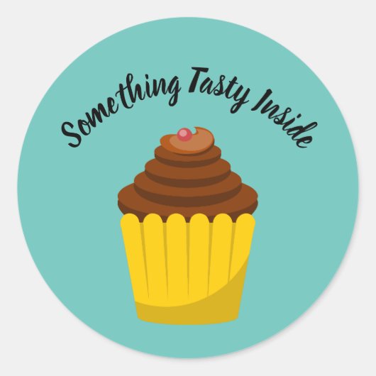 Sticker Étiquette Cupcake Dessert (Devant)