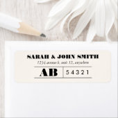 Sticker Étiquette de adresse de conception de bill (En situation)