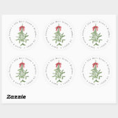 Sticker Étiquette de adresse de Mistletoe (Feuille)