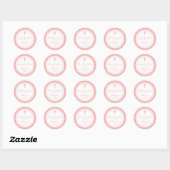 Sticker Étiquette de adresse/Faveur de la croix de (Feuille)