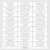 Sticker Étiquette de adresse invité de la fête de  (Feuille)