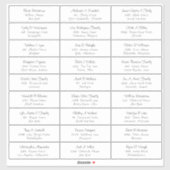 Sticker Étiquette de adresse invité de la fête de  (Feuille)