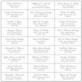 Sticker Étiquette de adresse invité de la fête de  (Devant)