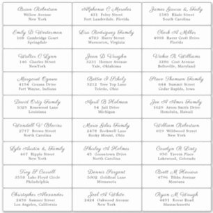 Sticker Étiquette de adresse invité de la fête de 