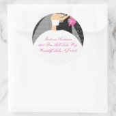 Sticker Étiquette de adresse pour mariée et mariée (Sac)