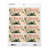 Sticker Étiquette de boîte de stockage Office Movi (Feuille entière)