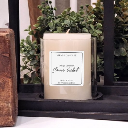 Sticker Étiquette de bougie de produit personnalis