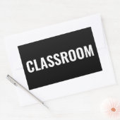 Sticker Étiquette de CLASSROOM en forme rectangula (Enveloppe)