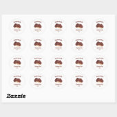 Sticker Étiquette de confiture de châtaignes modif (Feuille)
