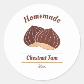 Sticker Étiquette de confiture de châtaignes modif (Devant)