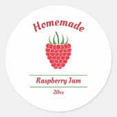 Sticker Étiquette de confiture de framboise modifi (Devant)