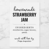 Sticker Étiquette de confiture maison / boîte à no (Étiquettes simples)