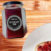 Sticker Étiquette de confiture noire