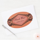 Sticker Étiquette de dentelle de pêche (Enveloppe)