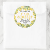 Sticker Étiquette de Fête des mariées de citrons d (Sac)