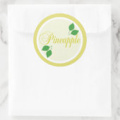 Sticker Étiquette de fruits d'ananas (Sac)