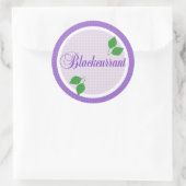 Sticker Étiquette de fruits de cassis (Sac)